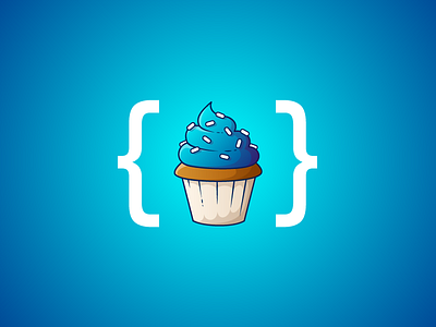 Cupcake Blue Icon cake code cupcake frosting fullsnack icon snack