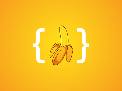 Banana Icon banana brackets code developer fruit fullsnack icon peel programmer snack snacks