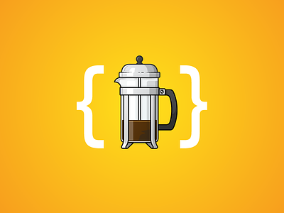 French Press Icon brackets brew coffee french french press icon java morning pot pot of coffee press