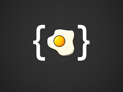 Egg Icon brackets breakfast egg eggs fried egg fullsnack icon snack snacks sunny sunny side up