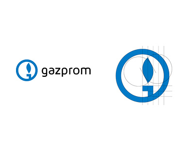 Gazprom #2 blue fuel gas gasoline logo oil part2 rebranding газ газпром нью