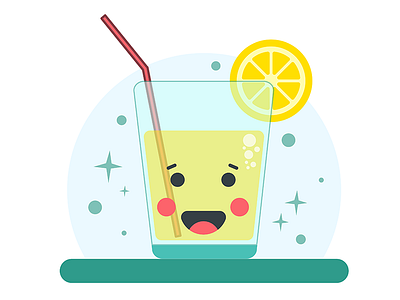 Cute Glass of Lemon Juice