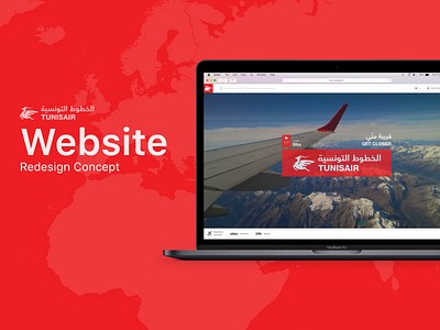 Tunisair Website Redesign Concept concept design design tunisair ui ux web