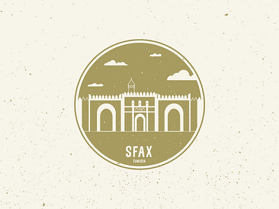 Sticker for Sfax, Tunisia design illustraion sfax sticker tunisia