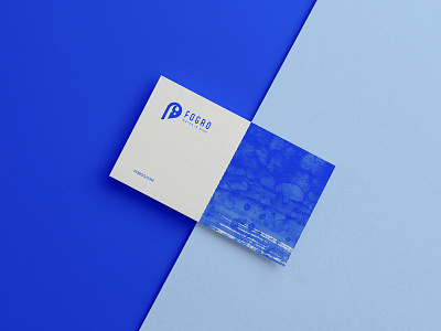 Fogro - Brand card blue branding brands businesscard card color identity logo logofolio logotype marks minimalistic