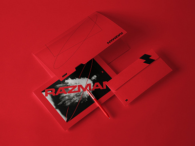 Razman - Brand Identity art black brand identity branding brands brutal design identity logo minimalistic red style