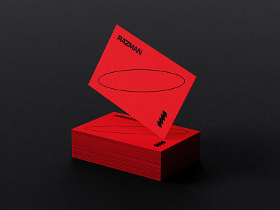 Razman - Card / Identity black branding brutal businesscard card identity logo minimalistic red trend