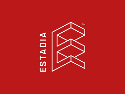 Estadia - Logotype branding brands collection design flat grid grid logo icon illustration landscape logo logo sketch logofolio logogrid logotype marks minimalistic sketch symbols vector