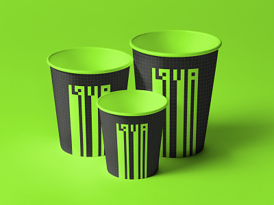 LAVA - Identity acid brand branding brands cup design identity illustration logo logotype minimalistic typography