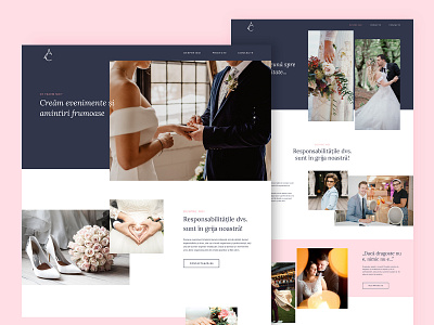 Wedding planner - Website Concept branding celebration clean concept design gentle minimal serif sweet ui ux web design website wedding