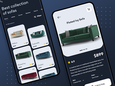 Sofanest - Sofas & Couches App Concept