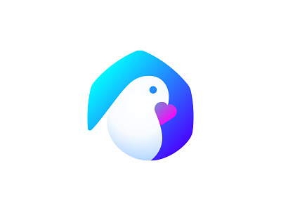 dohome - Dove and Home Logo concept app app logo branding clean colorful design dove gradient graphic design home logo ui