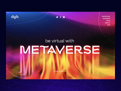 Metaverse - website concept artificial colorful crypto flow futuristic header intelegence meta metaverse nft space ui universe ux virtual vr website