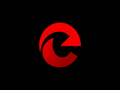 eDelivery - e & arrow Logo concept app arrow arrow logo black branding clean dark delivery delivery logo design e e letter fast graphic design letter logo logomark minimal red ui