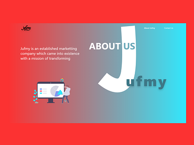 About Us - Jufmy about us adobe xd flat design jufmy