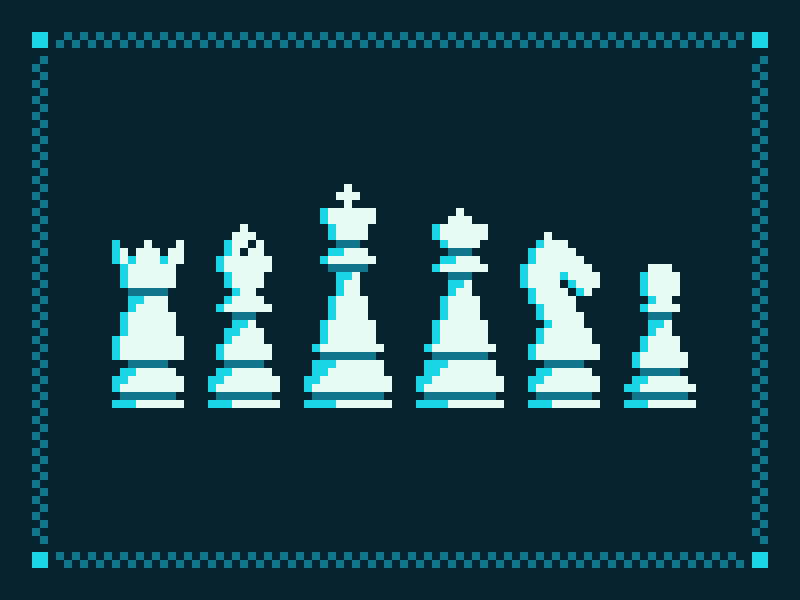 Pixel Chess Pieces by Carson Ford on Dribbble