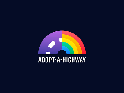 Adopt-A-Highway Redesign animation branding color government highway logo loop motion rainbow redesign road street wisconsin