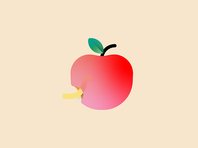 rotten apple colors creative design graphicdesign illustration logo