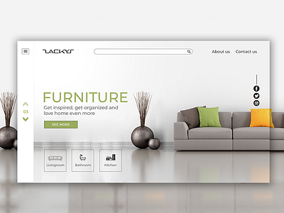 Website for Furniture Company furniture user experience user interface website