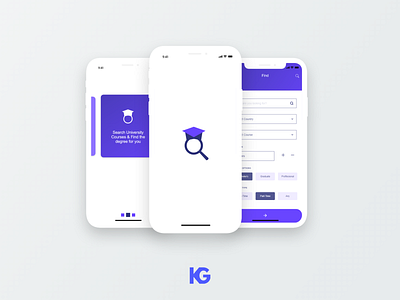 Search University Courses & Find the perfect University for you college ios ios app trending ui ui trend uidesign uiux university user experience user interface