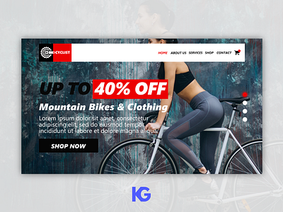 Landing Page for Mountain Bikes and Clothing Store adobexd clothing clothing store landing page landing page concept landing page design landing page ui mountain bike revolution slider slider slider revolution sliders ui user experience user interface web ui design web ui kit