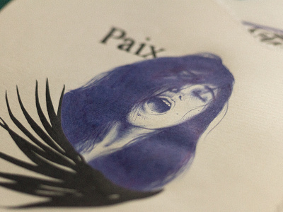Paix art artistic artwork design draw drawing flat illustration illustrator ink lettering minimal tattoo typography