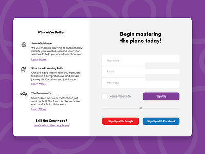 Daily UI – Day 1 (Sign Up Form)