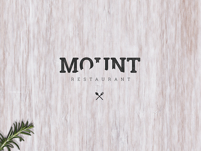Logo design for Mount restaurant based on Kopaonik, Serbia design graphic design logo design logotype mount mountine restaurant