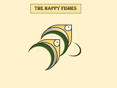 Two Happy Fish. Logo 2018 animation art design illustration logo microsoft word