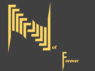 Not Forever. Logo 2018 design illustration logo