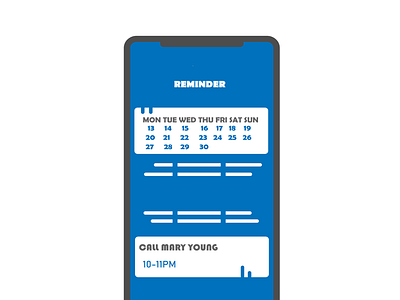 Blue design flat ui