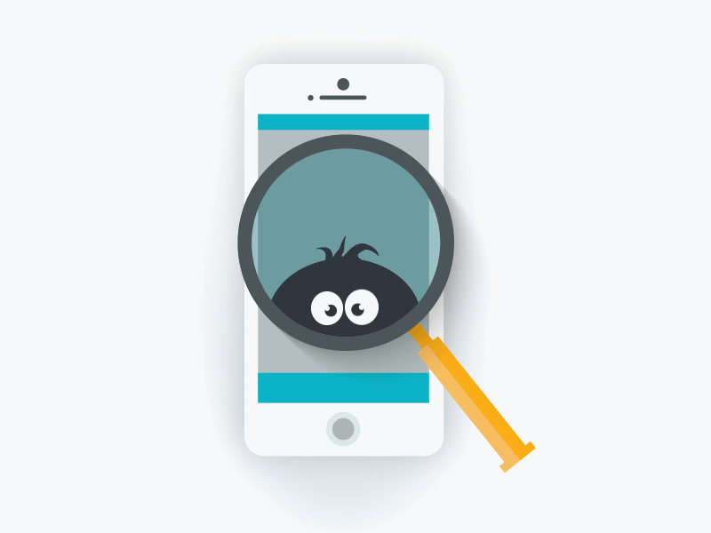 No Search Results Animation animation illustration mobile search