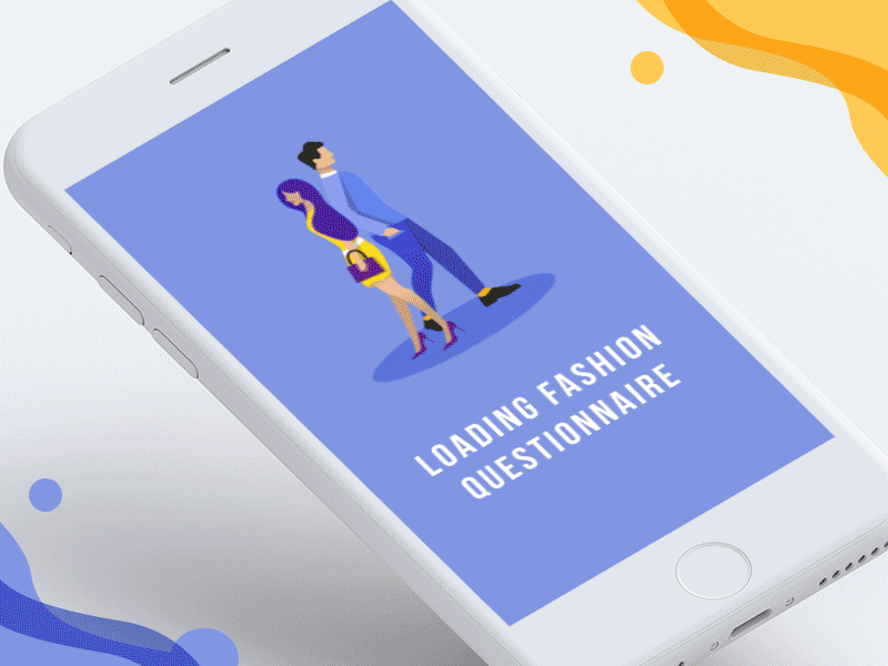 Fashion app onboarding concept and interaction design