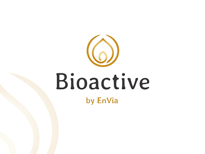 Bioactive logo beauty care brand design branding cosmetic gold logo logotype luxury medical nature