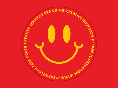 Smiley badge branding bysamuelryu logo mark melbourne typography
