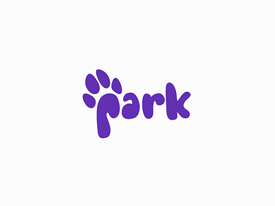 Park Dog design dog logo paw typography