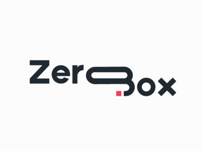 ZeroBox branding design logo typography wordmark zerobox