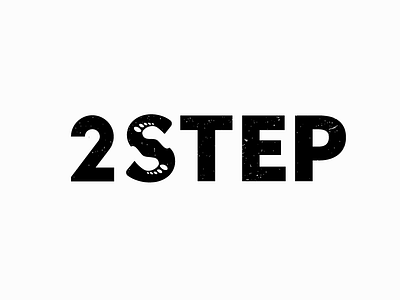 2STEP design logo logotype minimal negative space negative space logo typography wordmark