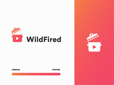 Wildfired - Outdoor Cooking Recipes & DIY Videos cook cooking design logo logo design outdoor recipes typography vector video