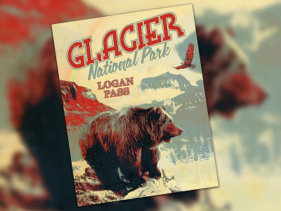Glacier Poster illustration