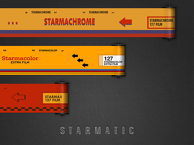 Film rolls design for Starmatic camera film film roll filters ios iphone starmatic