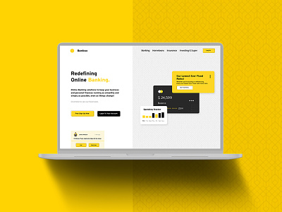 Web Design banking web design black web design corporate ui ux corporate web design futuristic ui ux modern web design web design yellow ui yellow ui ux yellow web design