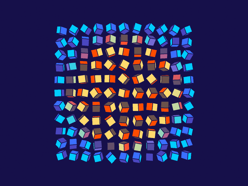 Pulsating cubes
