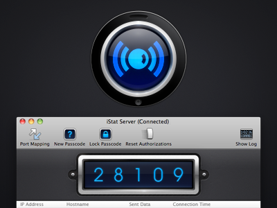 iStat Server 2 blue icon istat mac server silver ui