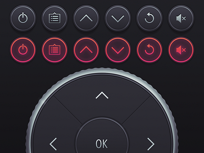 Control for iOS interface app icon ios ios7 ipad iphone ir network play tv