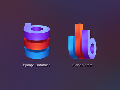 Bjango Database and Bjango Stats icons database db icon mac os x stats