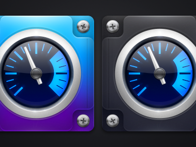 Updated: MiStat for Mac blue grey icon istat mac metal screws silver