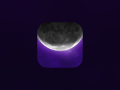 Darkness 3 icon app icon ios ipad iphone moon purple