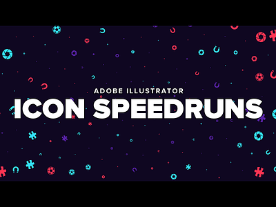 Icon speedrun videos icon illustrator speedrun video youtube