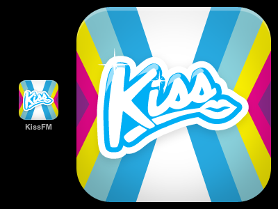 KissFM iPhone app icon icon iphone kissfm melbourne music